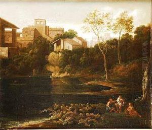 Paisaje Italiano Con Figuras Y Arquitecturas by Jan Frans Van Bloemen (Orizzonte)