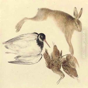 Study of dead game woodcock, oyster catcher and hare by Joseph Mallord William Turner