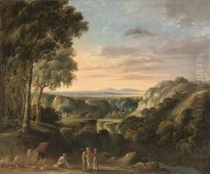 Travelers Resting Beside A Gorge by Jan Frans Van Bloemen (Orizzonte)