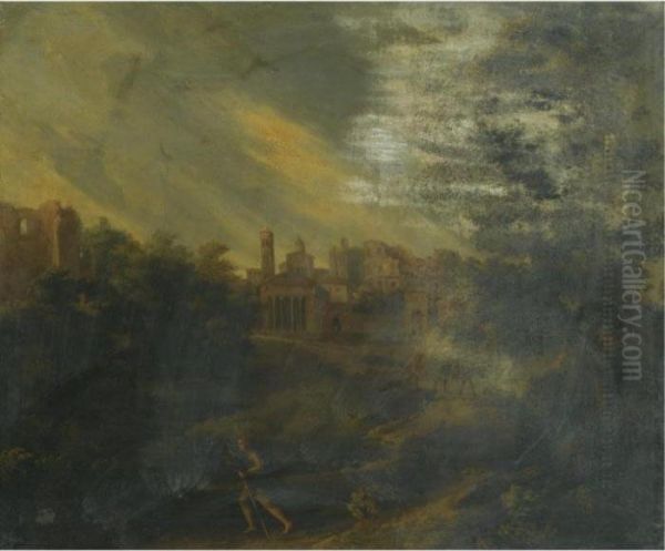A Capriccio View Of Rome, With The Colosseum In The Distance - view 1