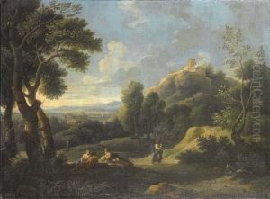 Paesaggio Con Figure by Jan Frans Van Bloemen (Orizzonte)