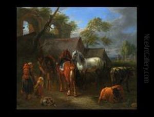 Reiter Bei Der Rast by Jan Frans Van Bloemen (Orizzonte)