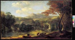 A) Veduta Della Campagna Romana All'alba B) Veduta Della Campagna
Romana Al Tramonto