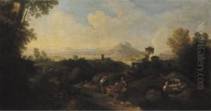 Italian Landscape With Figures