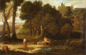 Diogene Jetant Son Ecuelle. by Jan Frans Van Bloemen (Orizzonte)