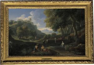 Paesaggio Laziale Con Un Fontanile