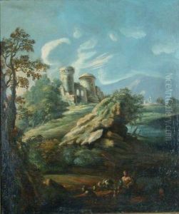 Landscape With Ruins And Shepherd