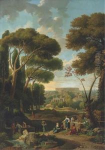 A Classical Landscape With A View Of Rome A Classical Landscape With A View Of Rome