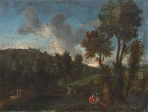The Rest On The Flight Into Egypt by Jan Frans Van Bloemen (Orizzonte)