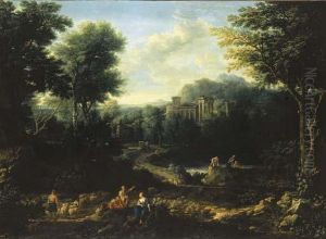 An Arcadian Landscape by Jan Frans Van Bloemen (Orizzonte)