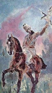 The Falconer Comte Alphonse De Toulouse Lautrec by Henri De Toulouse-Lautrec