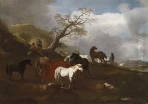 Landscape With Horses Landscape With Horses