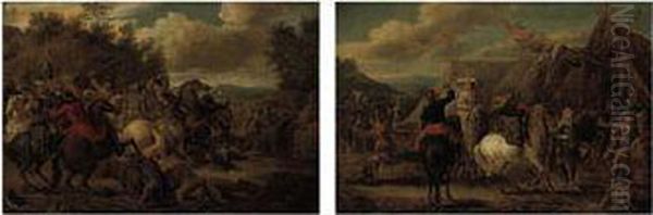 A Cavalry Skirmish - view 1