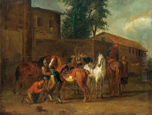 Cavalli Dal Maniscalco by Pieter van Bloemen