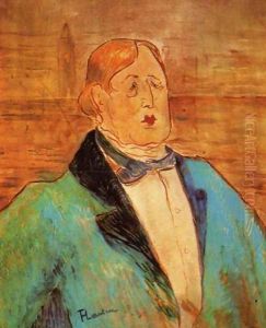 Portrait Of Oscar Wilde by Henri De Toulouse-Lautrec