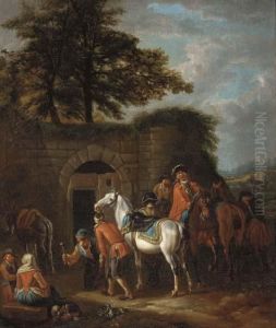 A Ferrier In A Landscape A Ferrier In A Landscape