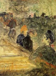 A Ball at the Moulin de la Galette by Henri De Toulouse-Lautrec
