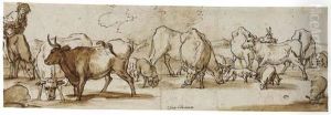 Cows And Sheep Grazing