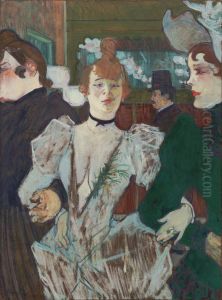 Goule Enters The Moulin Rouge With Two Women