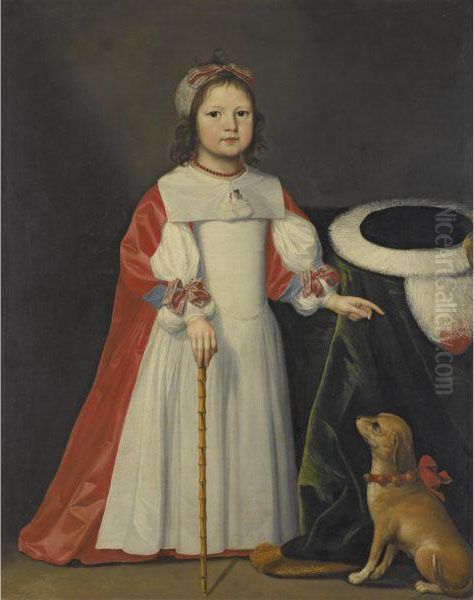 Portrait Of A Boy With A Dog - view 1