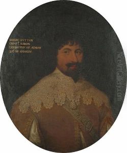 Portrait Of A Bearded Gentleman,
 Said To Be Robert Sutton, Bust-length, In An Ochre Coat With Slashed 
Sleeves And A White Lace Collar