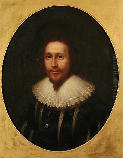 A Portrait Of William Noye, Attorney General In Slashed Doublet With Lace Ruff - view 1