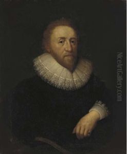 Portrait Of Sir Robert Bruce Cotton Bart Portrait Of Sir Robert Bruce Cotton Bart