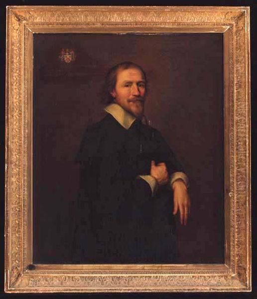 Portrait Of A Gentleman, Three-quarter-length, In A Black Coat Andwhite Shirt - view 1