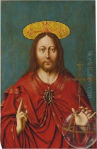 Christus Als Salvatormundi by Joos Van Cleve