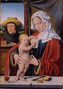 The Holy Family by Joos Van Cleve