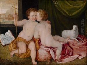 Der Jesus-und Der Johannes by Joos Van Cleve