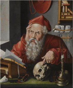 Saint Jerome In His Study by Joos Van Cleve
