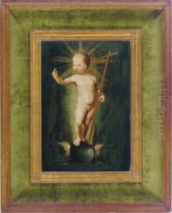 Christ As Salvator Mundi by Joos Van Cleve