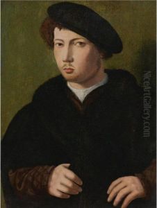 Portrait Of A Man Wearing A Black Coat