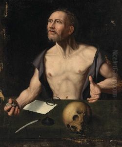 Saint Jerome In His Study by Joos Van Cleve