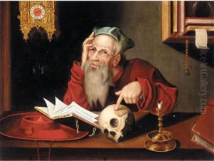 Saint Jerome In His Study by Joos Van Cleve