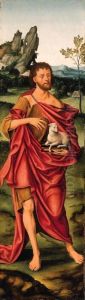 The Wing Of An Altarpiece: Saint John The Baptist The Wing Of An Altarpiece: Saint John The Baptist