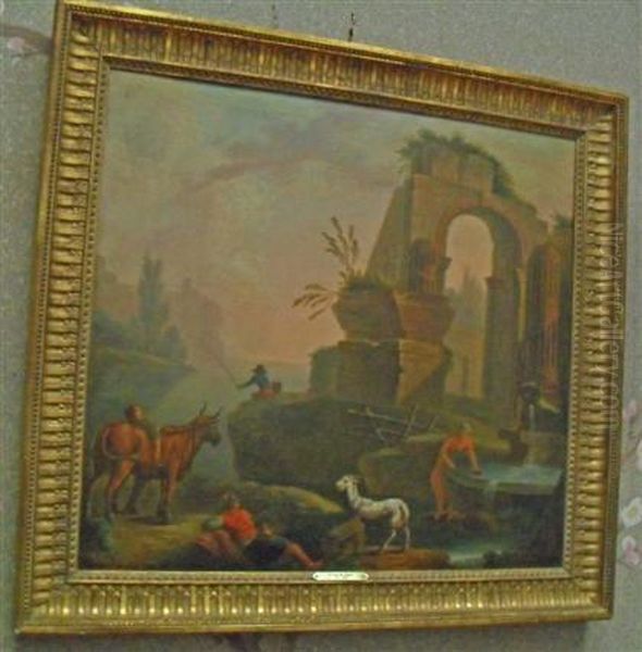 Pastoral Landscape With Figures - view 1