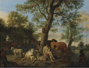 Sold By The J. Paul Getty Museum To Benefit Future Painting Acquisitions
Landscape With Mercury, Argus And Io by Adrian Van De Velde
