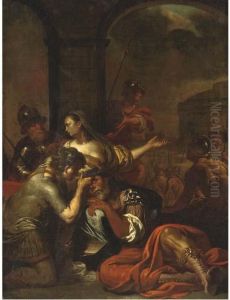 Samson And Delilah by Adrian Van De Velde