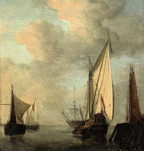 Shipping Off A Jetty In Calm Waters - view 1
