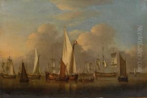 Harbor View by Willem van de, the Elder Velde