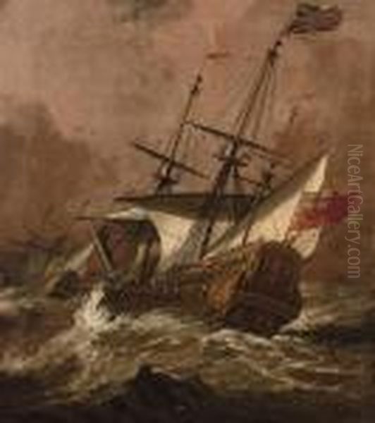 The English Man-o' War
Resolution
In A Gale With Another Ship Ahead - view 1