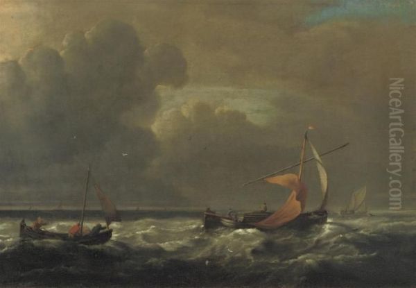 Sailing Boats In Choppy Waters - view 1