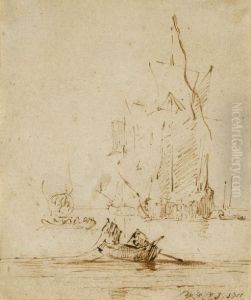 Man Of War And Small Boats