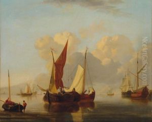 Pecheurs Au Repos by Willem van de, the Elder Velde