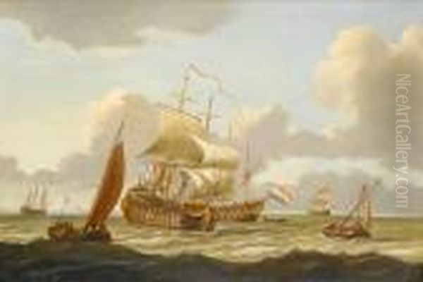 Dutch Shipping In Choppy Seas - view 1