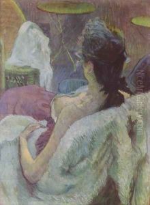 A seated woman
