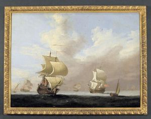 Marina Con Vascelli by Willem van de, the Elder Velde
