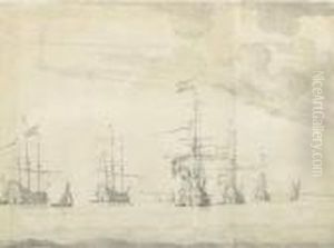 Scene Maritime. by Willem van de, the Elder Velde